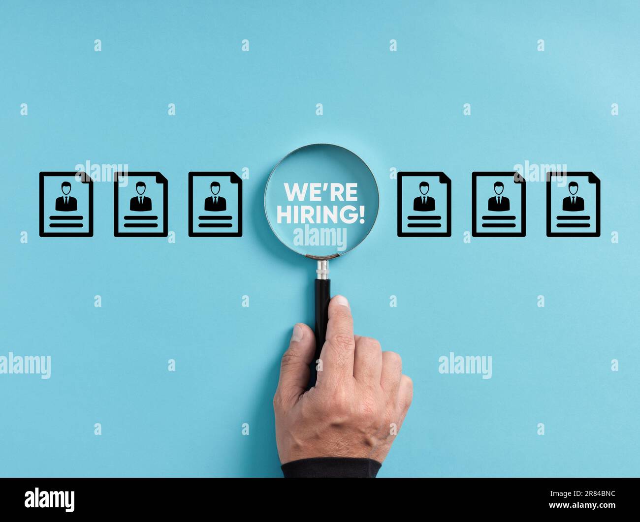 Job recruitment announcement. Human resources. Candidate interview