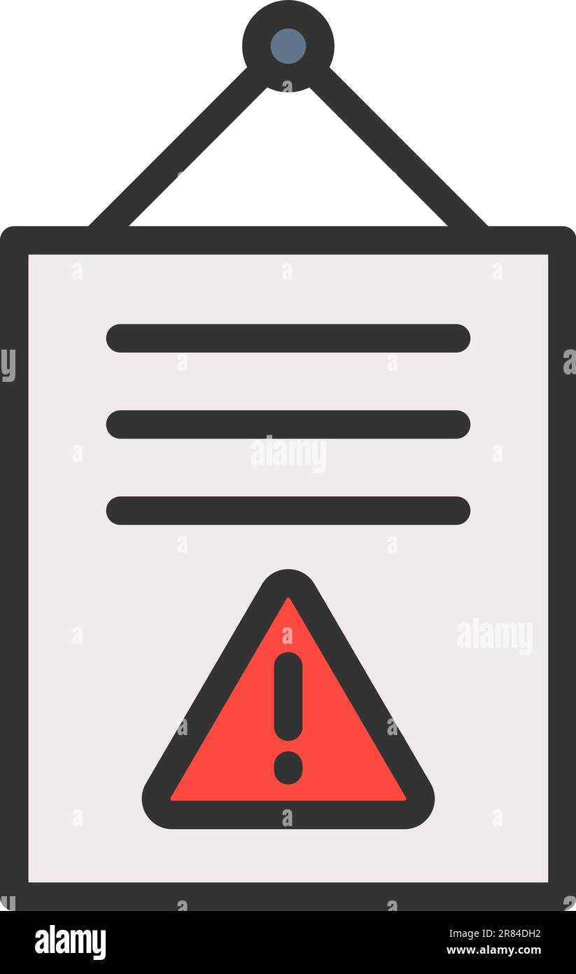 Notice icon vector image Stock Vector Image & Art - Alamy