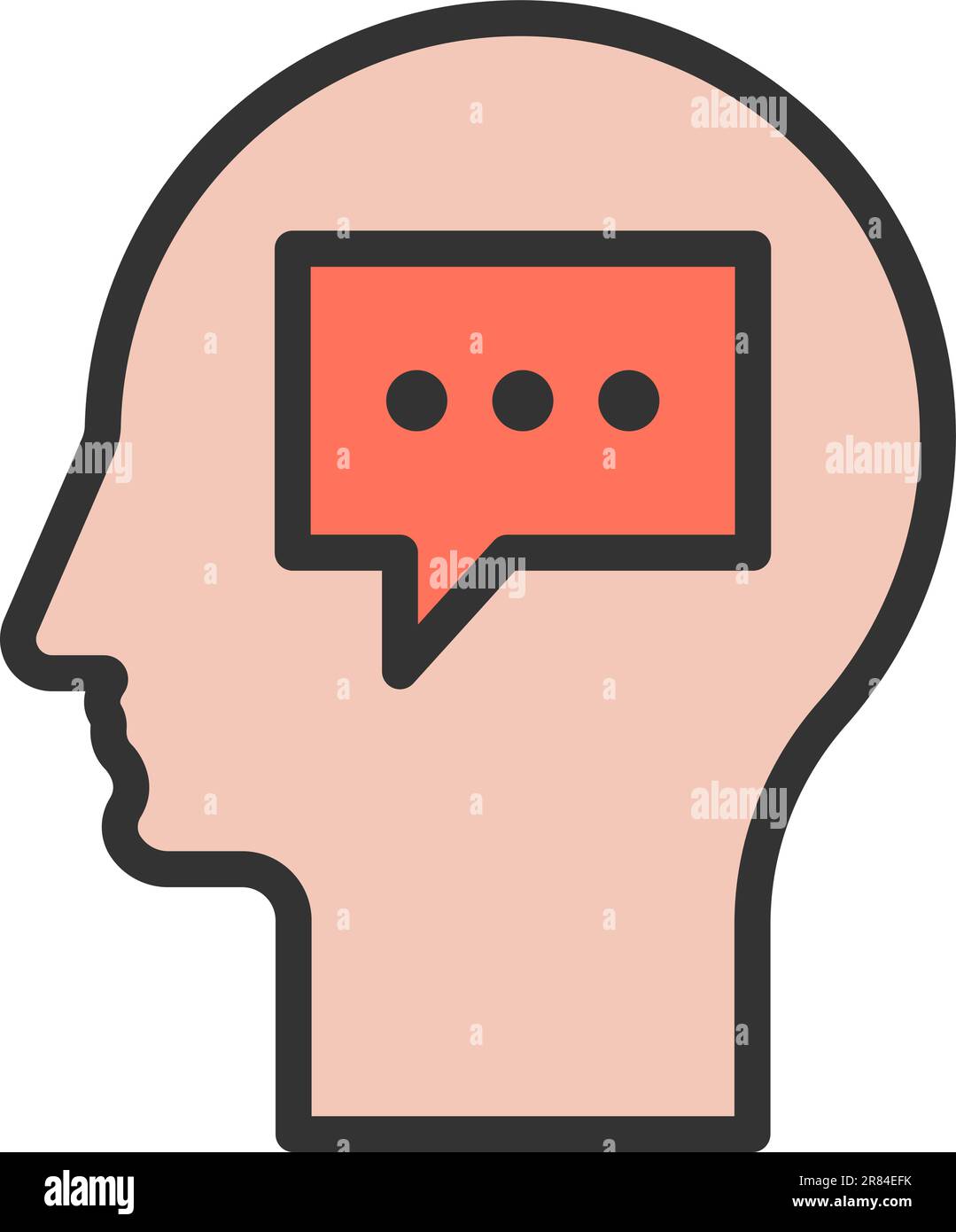 Thinking icon vector image Stock Vector Image & Art - Alamy