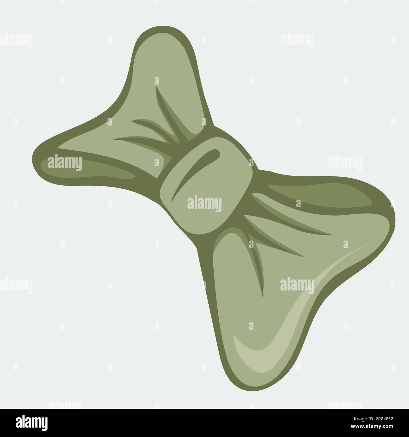 Vector illustration of hand-drawn green hair bow Stock Vector Image ...