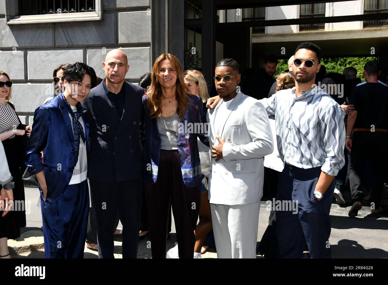 Milan Arrival of Guests at the Giorgio Armani Men s Fashion Show