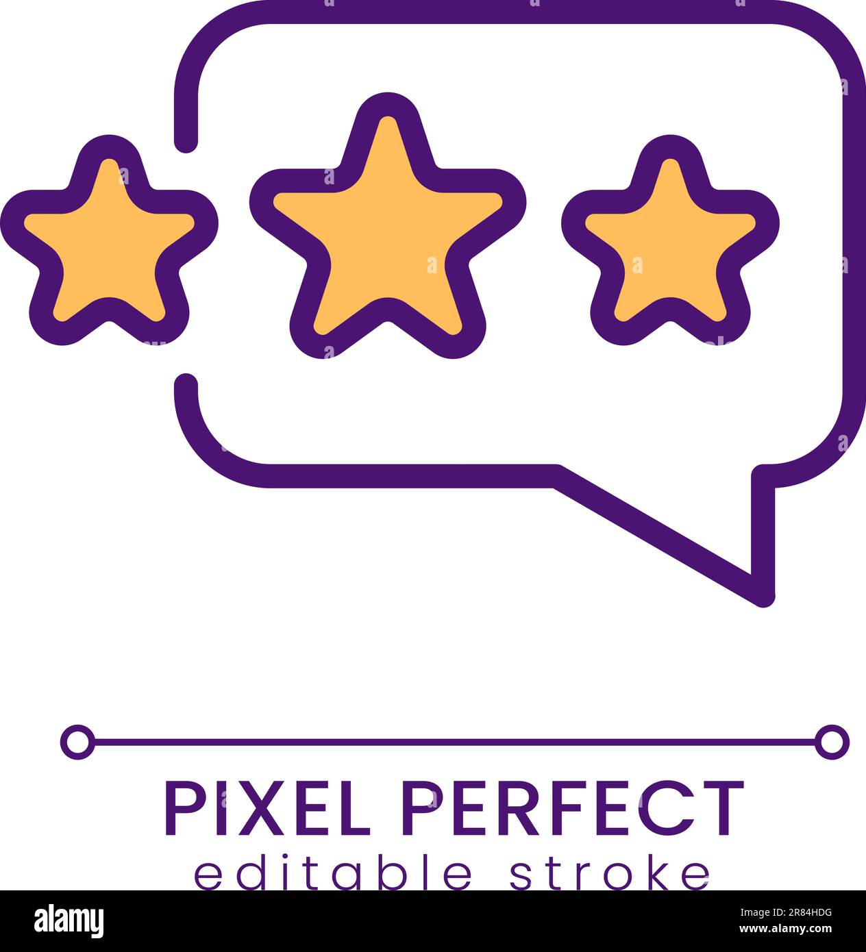 Customer feedback pixel perfect RGB color icon Stock Vector