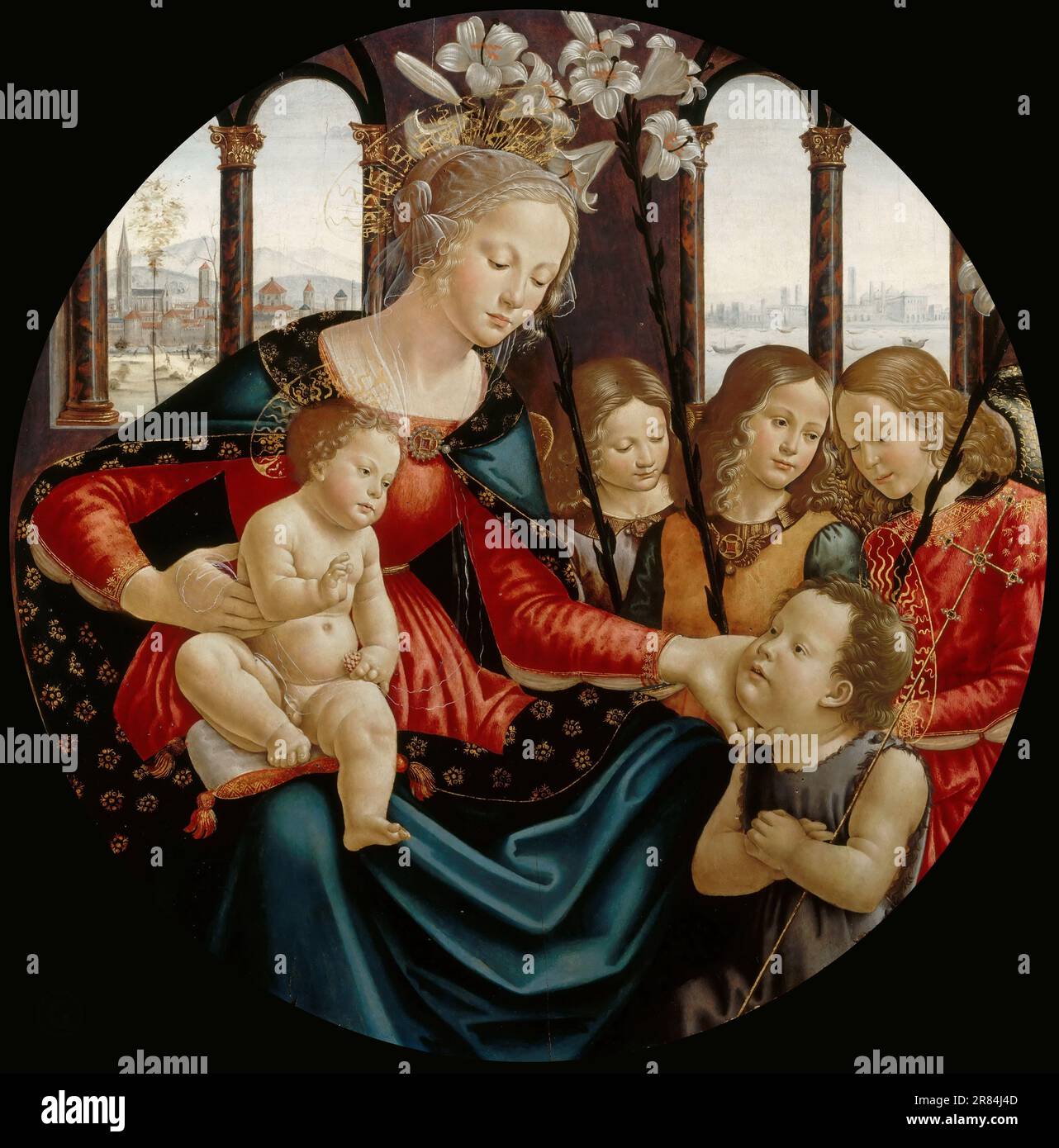 Bastiano Mainardi -- Virgin and Child Stock Photo