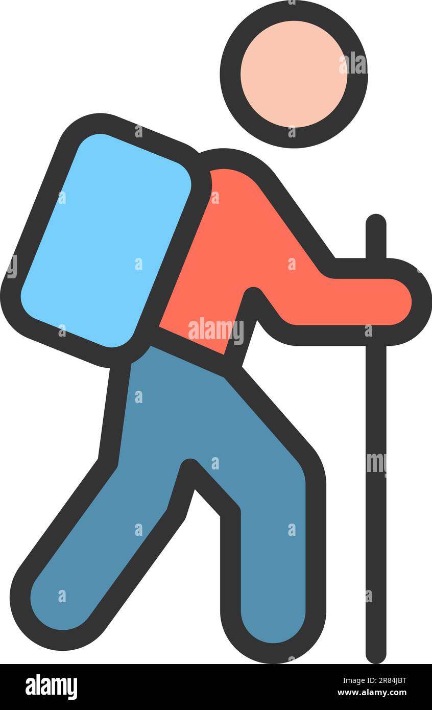 Trekking icon vector image Stock Vector Image & Art - Alamy