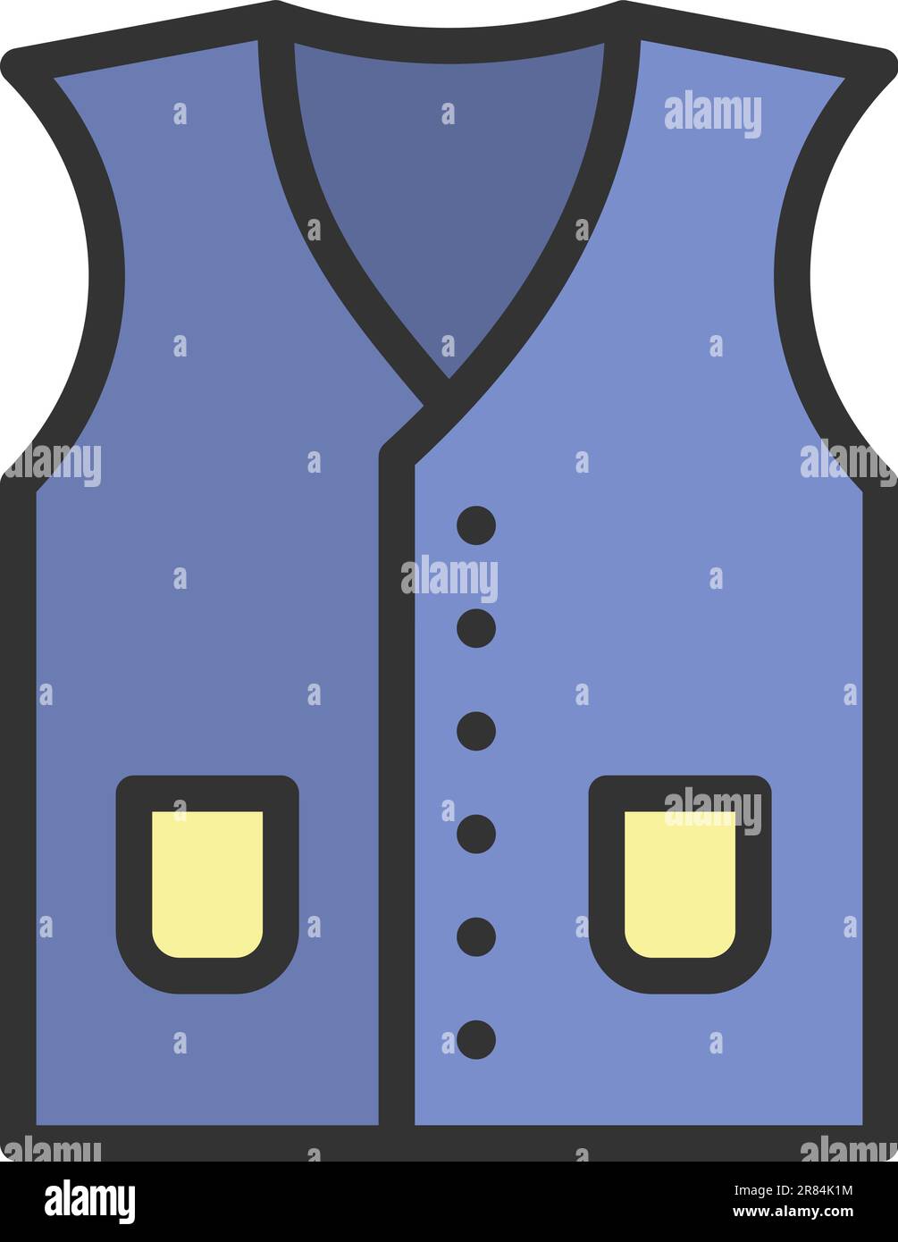 Vest protection icon outline Stock Vector Images - Alamy