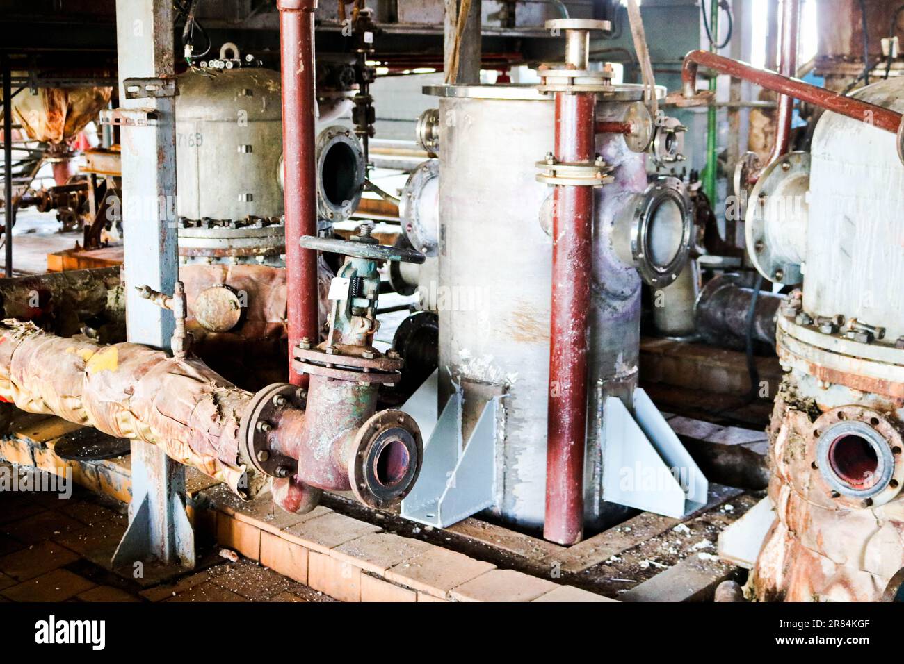 Repair of chemical process equipment of pipelines, pumps, tanks, heat