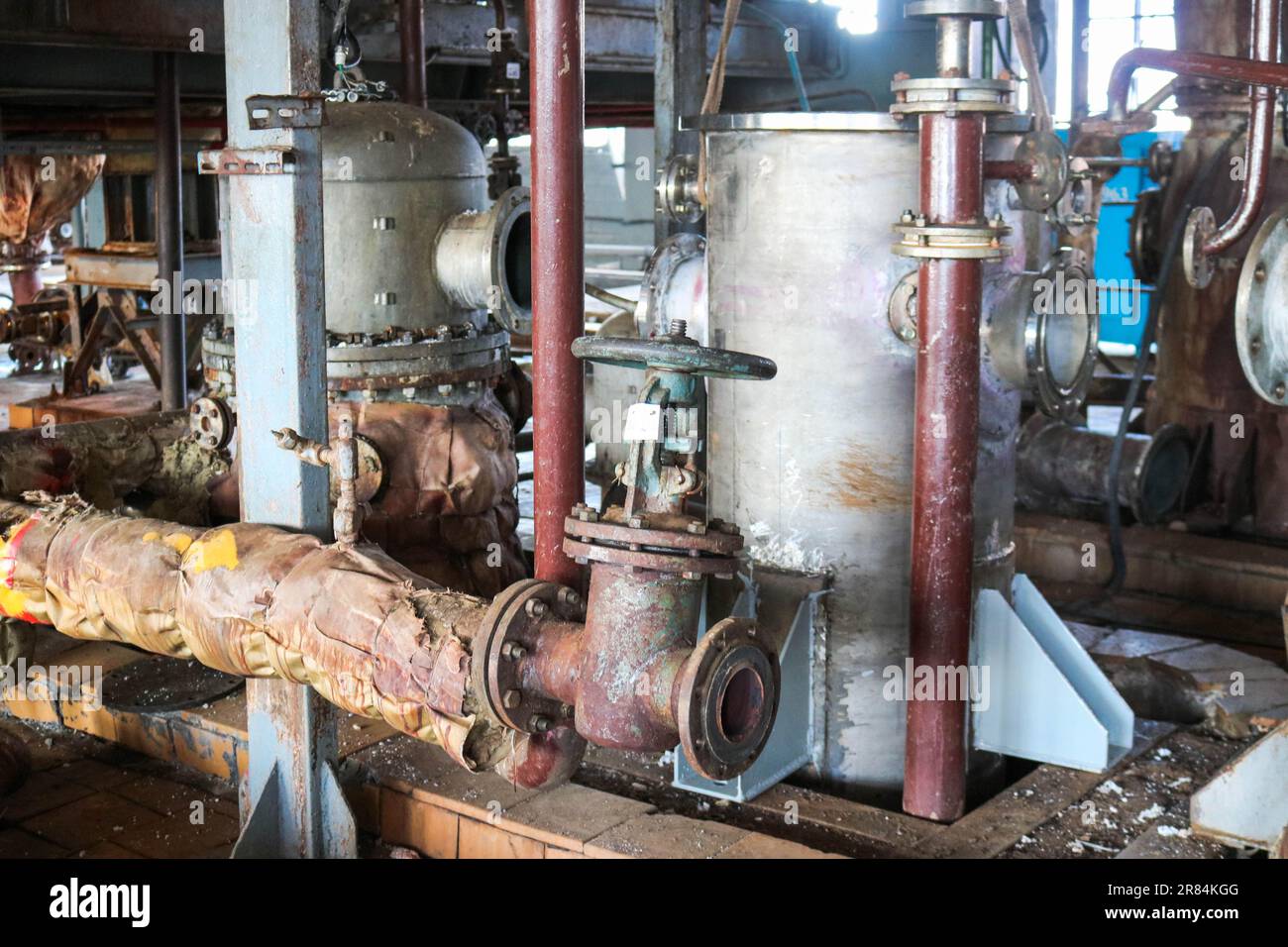 Repair of chemical process equipment of pipelines, pumps, tanks, heat