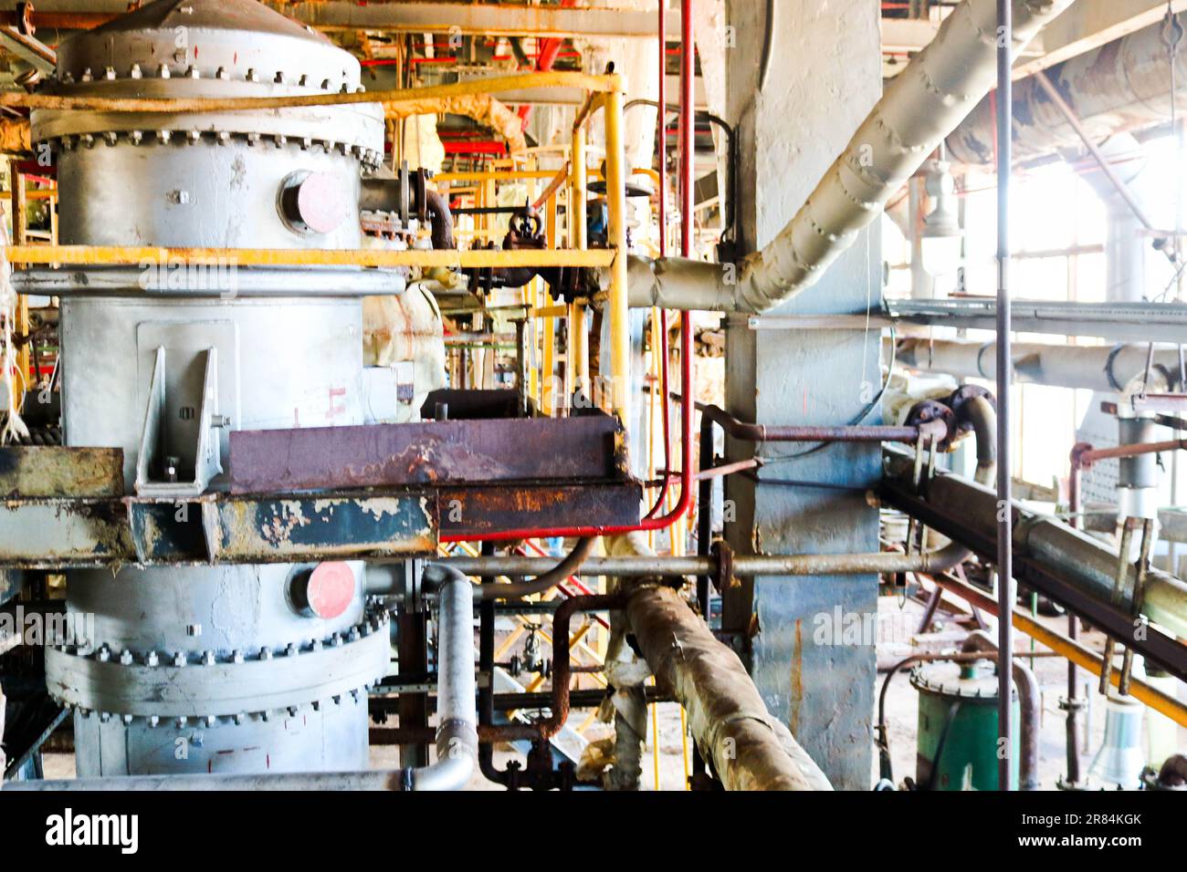 Repair of chemical process equipment of pipelines, pumps, tanks, heat