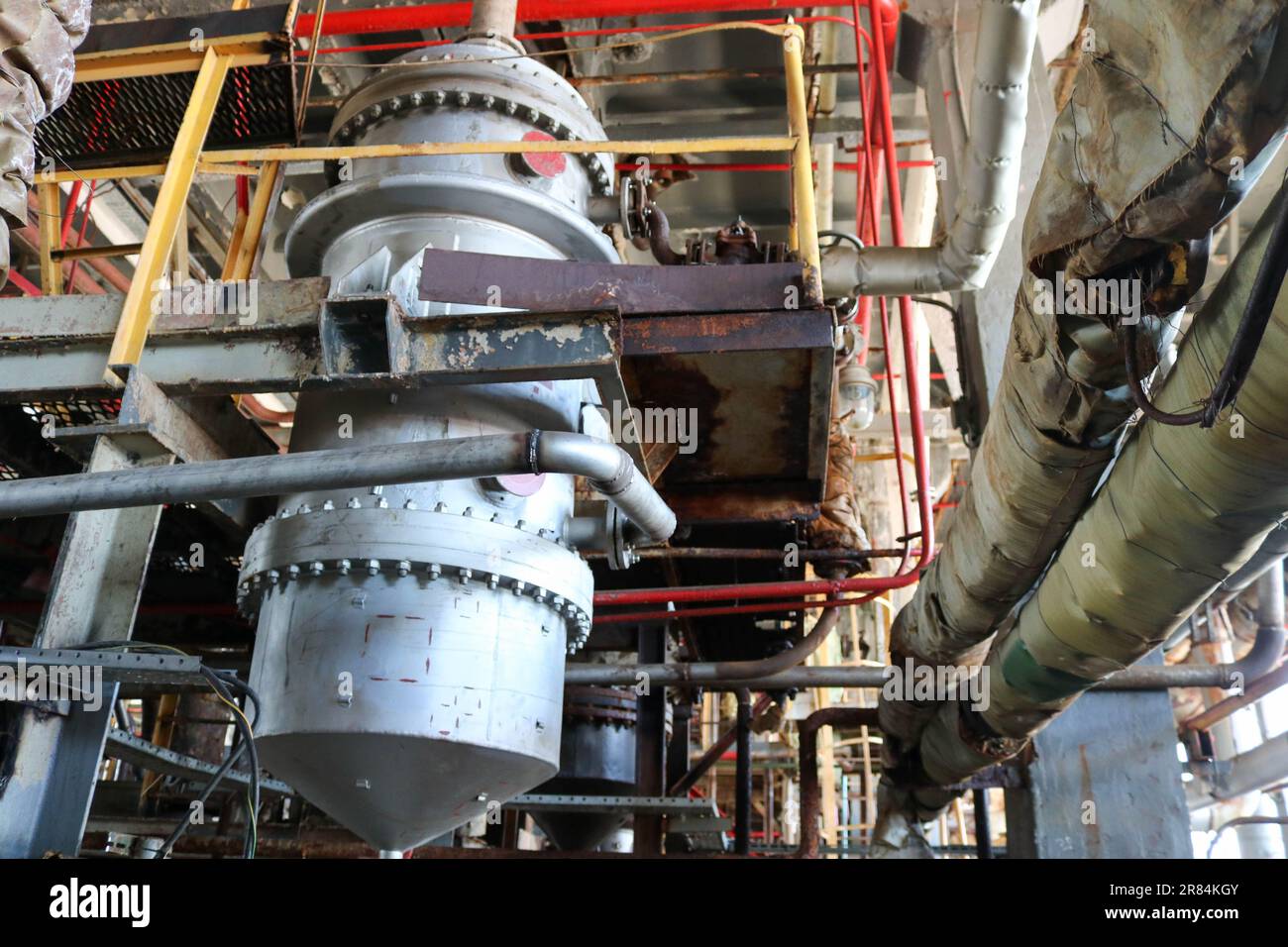 Repair of chemical process equipment of pipelines, pumps, tanks, heat