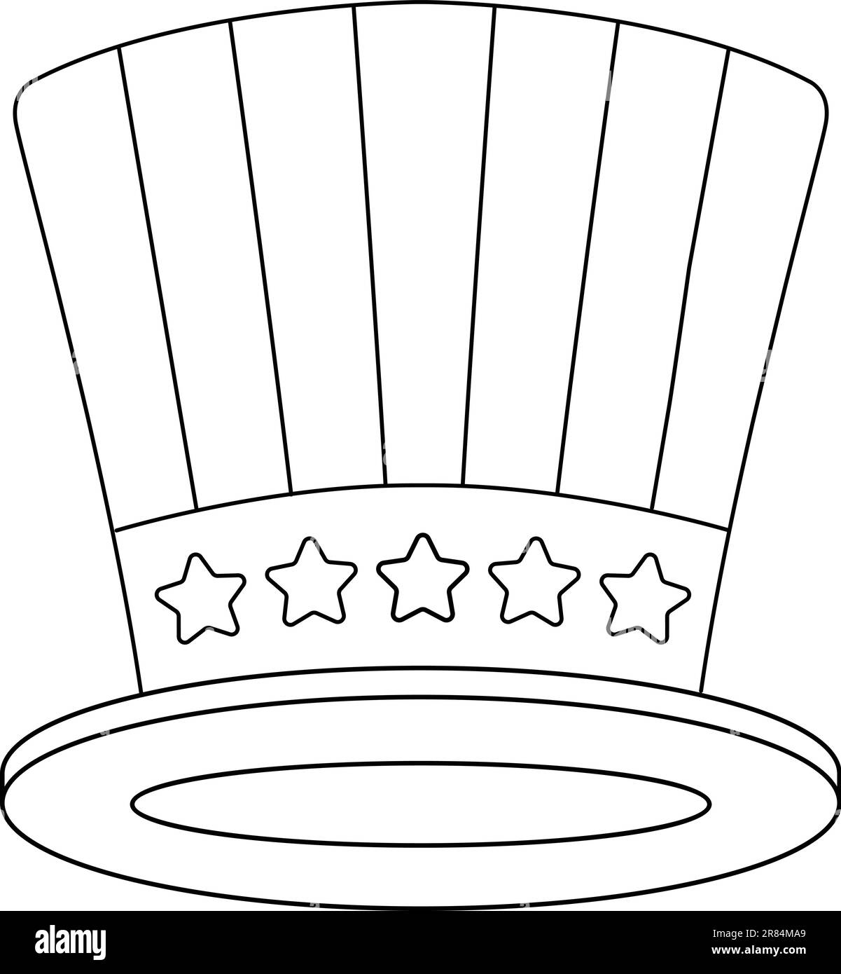 uncle sam hat coloring pages