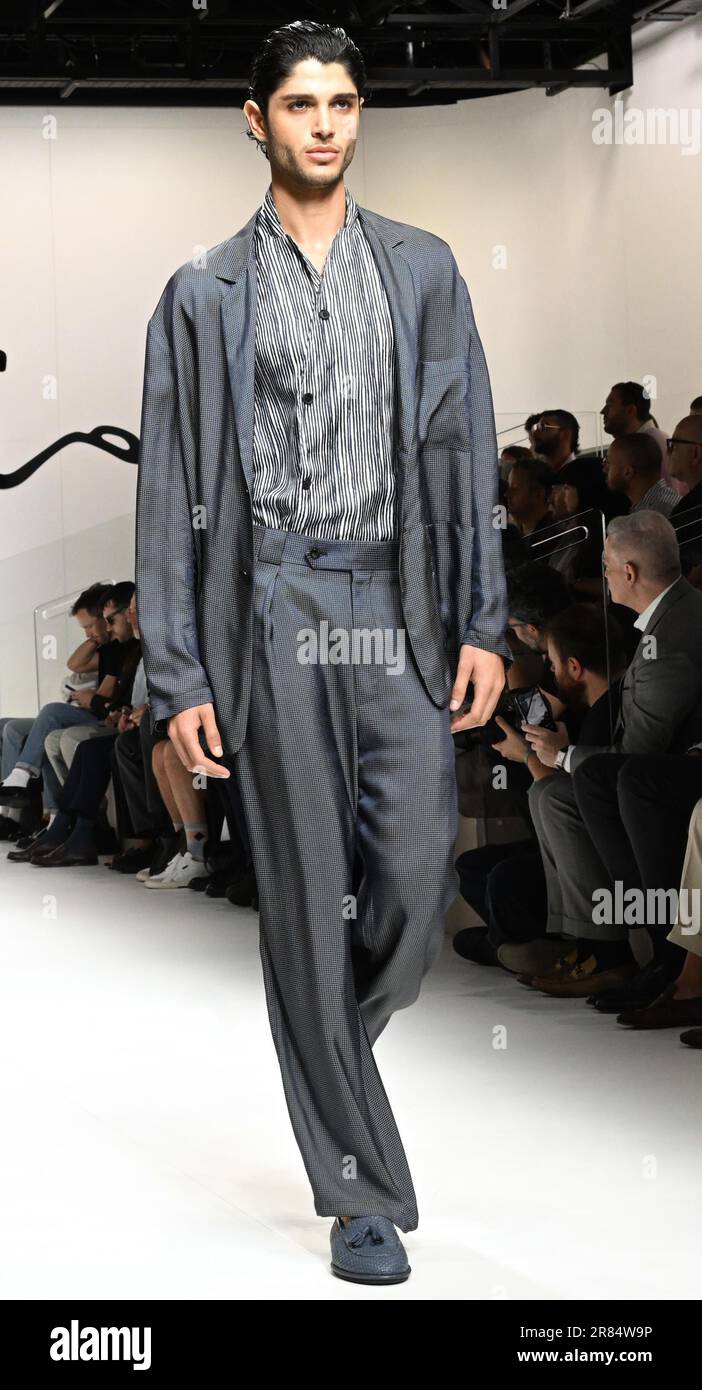 Milan Fashion Week: Pictures from Armani men's Spring-Summer 2023  collection
