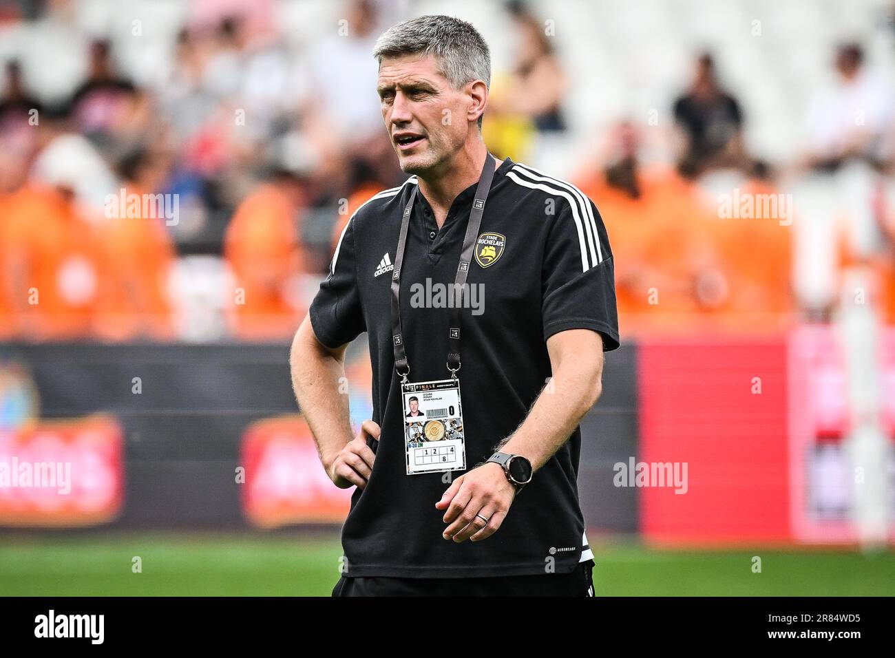 Saint Denis, France. 17th June, 2023. Ronan O'GARA of La Rochelle during  the French championship Top 14 rugby union Final match between Stade  Toulousain (Toulouse) and Stade Rochelais (La Rochelle) on June