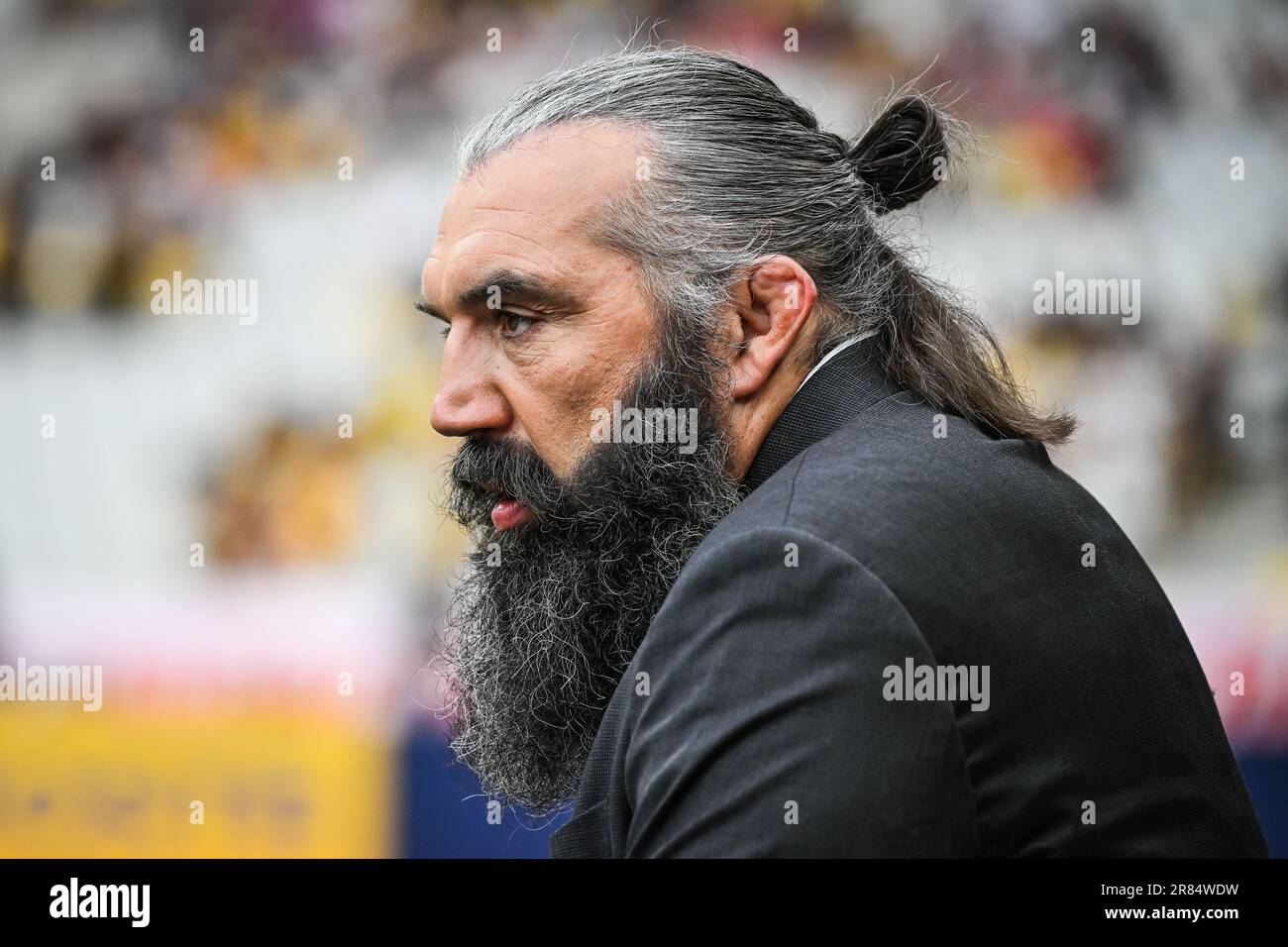 Saint Denis, France. 17th June, 2023. Sebastien CHABAL during the French championship Top 14 rugby union Final match between Stade Toulousain (Toulouse) and Stade Rochelais (La Rochelle) on June 17, 2023 at Stade de France in Saint-Denis, France - Photo Matthieu Mirville/DPPI Credit: DPPI Media/Alamy Live News Stock Photo