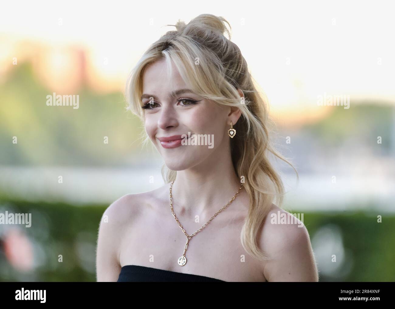 STOCKHOLM, SWEDEN - JUNE 11, 2023: Actress Kiernan Shipka outside the