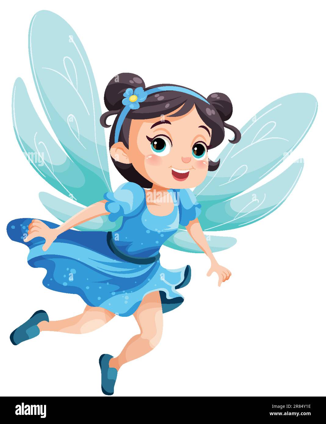 Beautiful fairy cartoon character illustration Stock Vector Image & Art ...