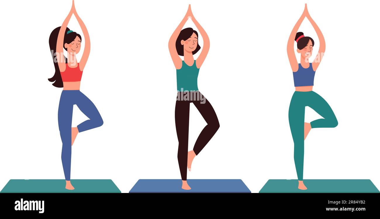 Beautiful yoga mat Stock Vector Images - Page 3 - Alamy