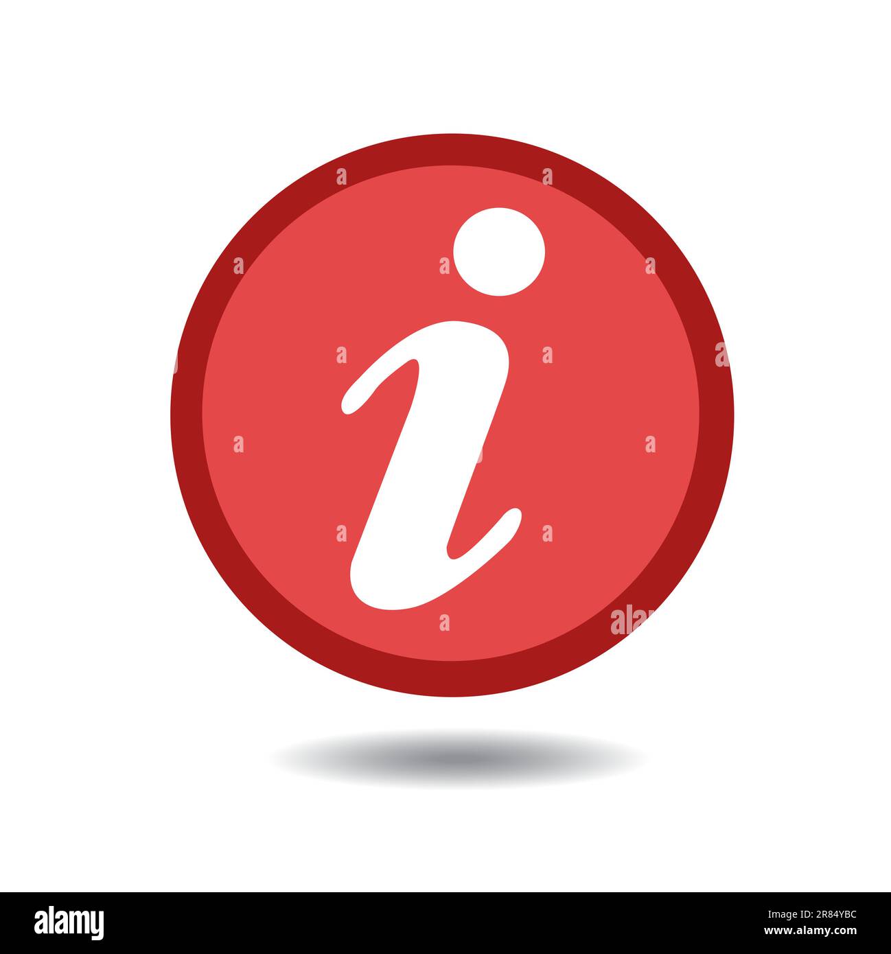 Vector information icon symbol isolated on white background Stock Vector