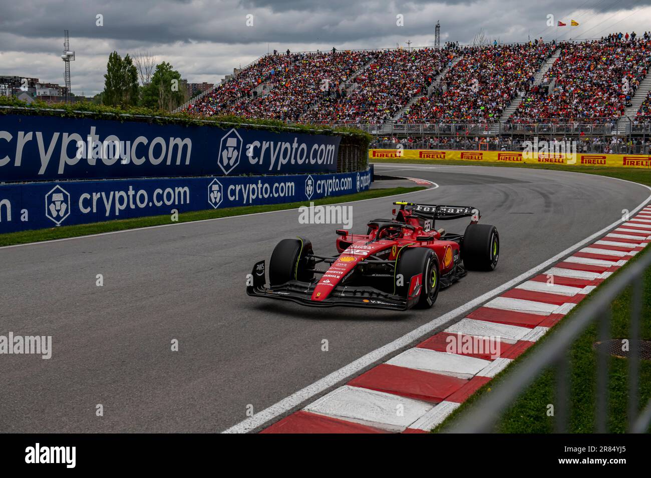 Montr al Canada June 18 Carlos Sainz from Spain competes for