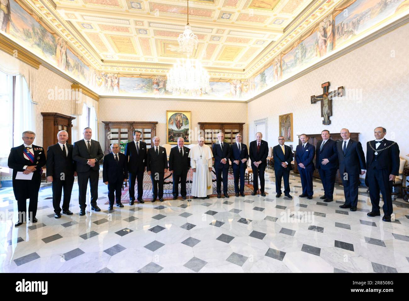 Vatican, Vatican. 29th May, 2023. Italy, Rome, Vatican, 19-06-2023 His Most Eminent Highness Fra' John T. Dunlap, Prince and Grand Master of the Sovereign Military Order of Malta 19-06-2023 Sua Altezza Eminentissima Fra' John T. Dunlap, Principe e Gran Maestro del Sovrano Militare Ordine di Malta Photograph by Vatican Media /Catholic Press Photo/ipa RESTRICTED TO EDITORIAL USE - NO MARKETING - NO ADVERTISING CAMPAIGNS Credit: Independent Photo Agency/Alamy Live News Stock Photo