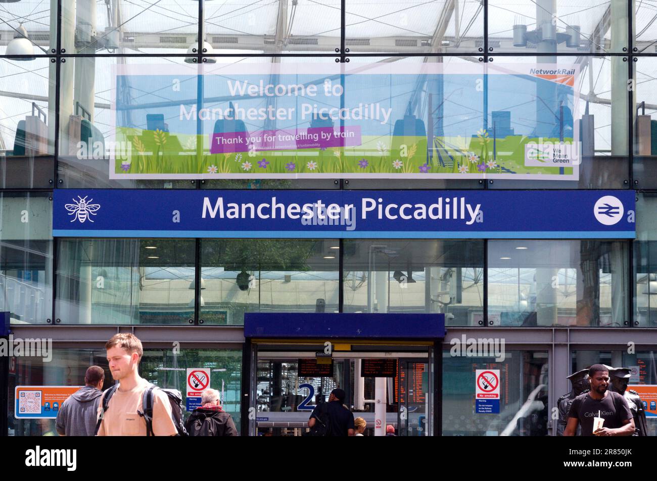 Manchester UK 19th June 2023 Passengers Leaving And Arriving At manchester-uk-19th-june-2023-passengers-leaving-and-arriving-at