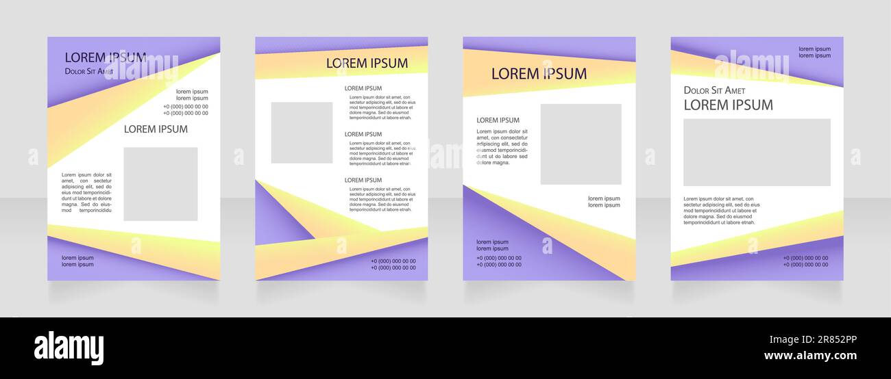 Colourful promo blank brochure layout design Stock Vector Image & Art ...