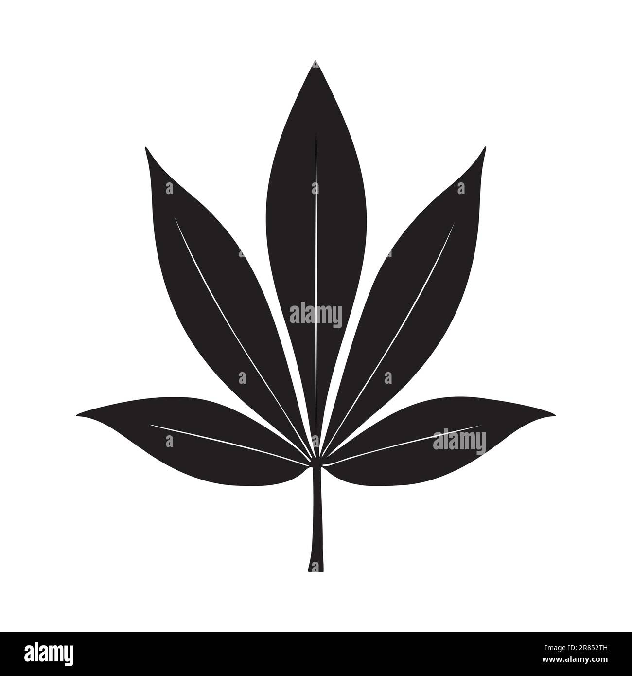 palm leaf silhouette logo isolated on white background, vector icon ...