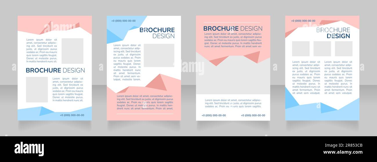 Providing extra help for students blank brochure layout design Stock ...