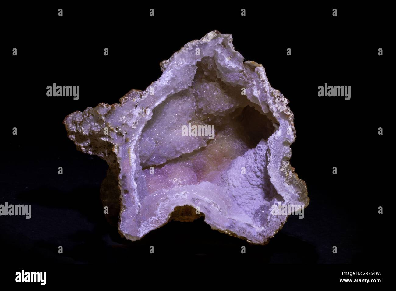Agate quartz geode mineral Stock Photo