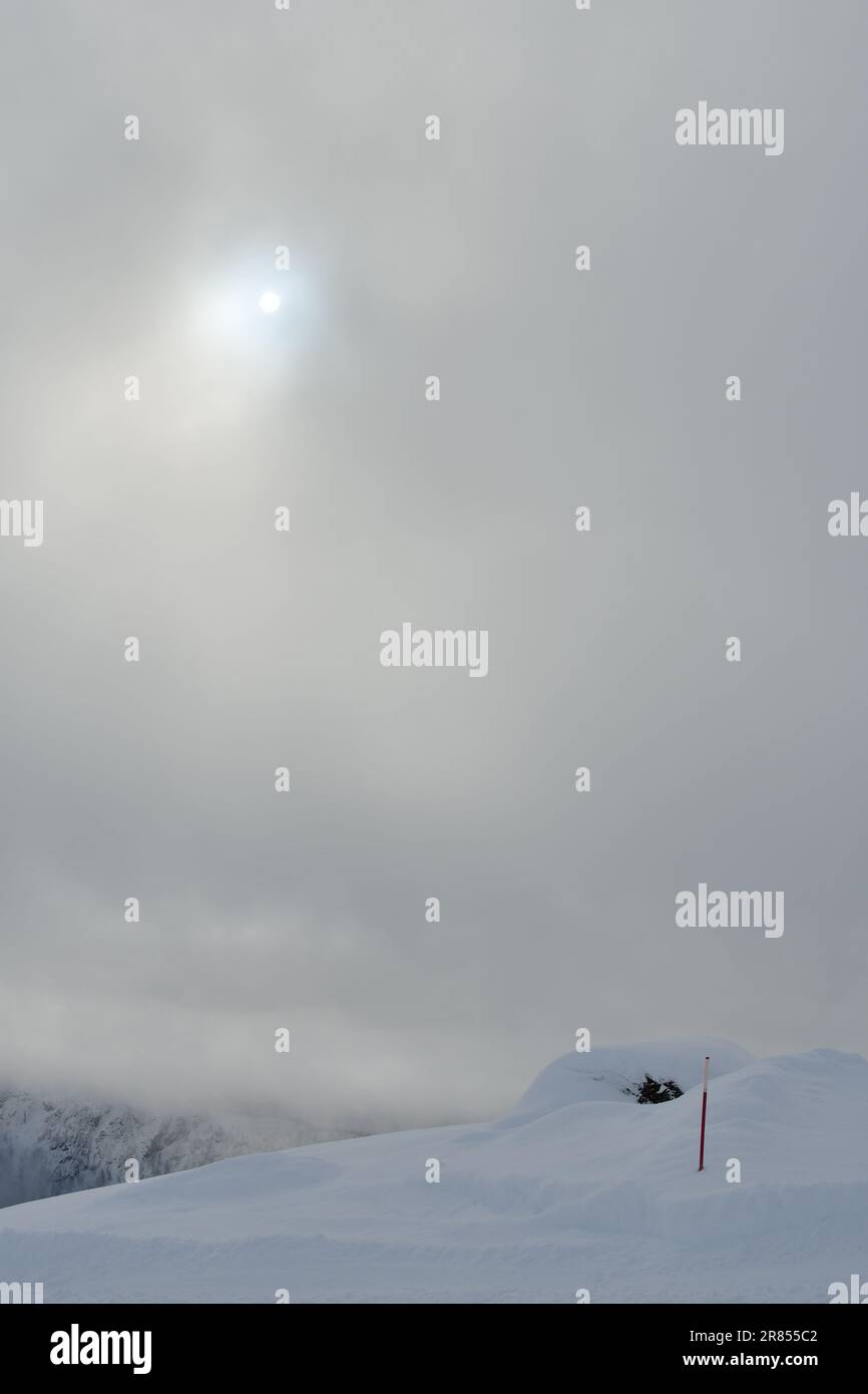 White fog blue background cold hi-res stock photography and images - Alamy