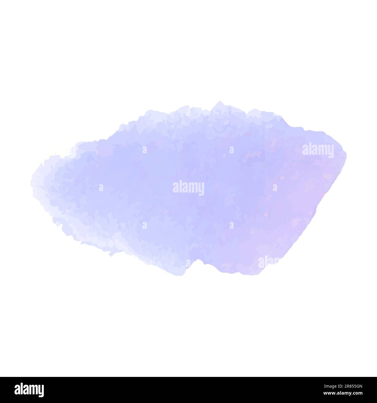 Watercolor stain isolated on a white background. Blurry paint