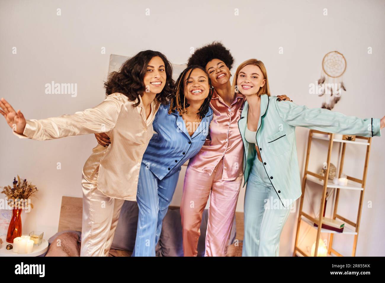 Girls night online in pjs