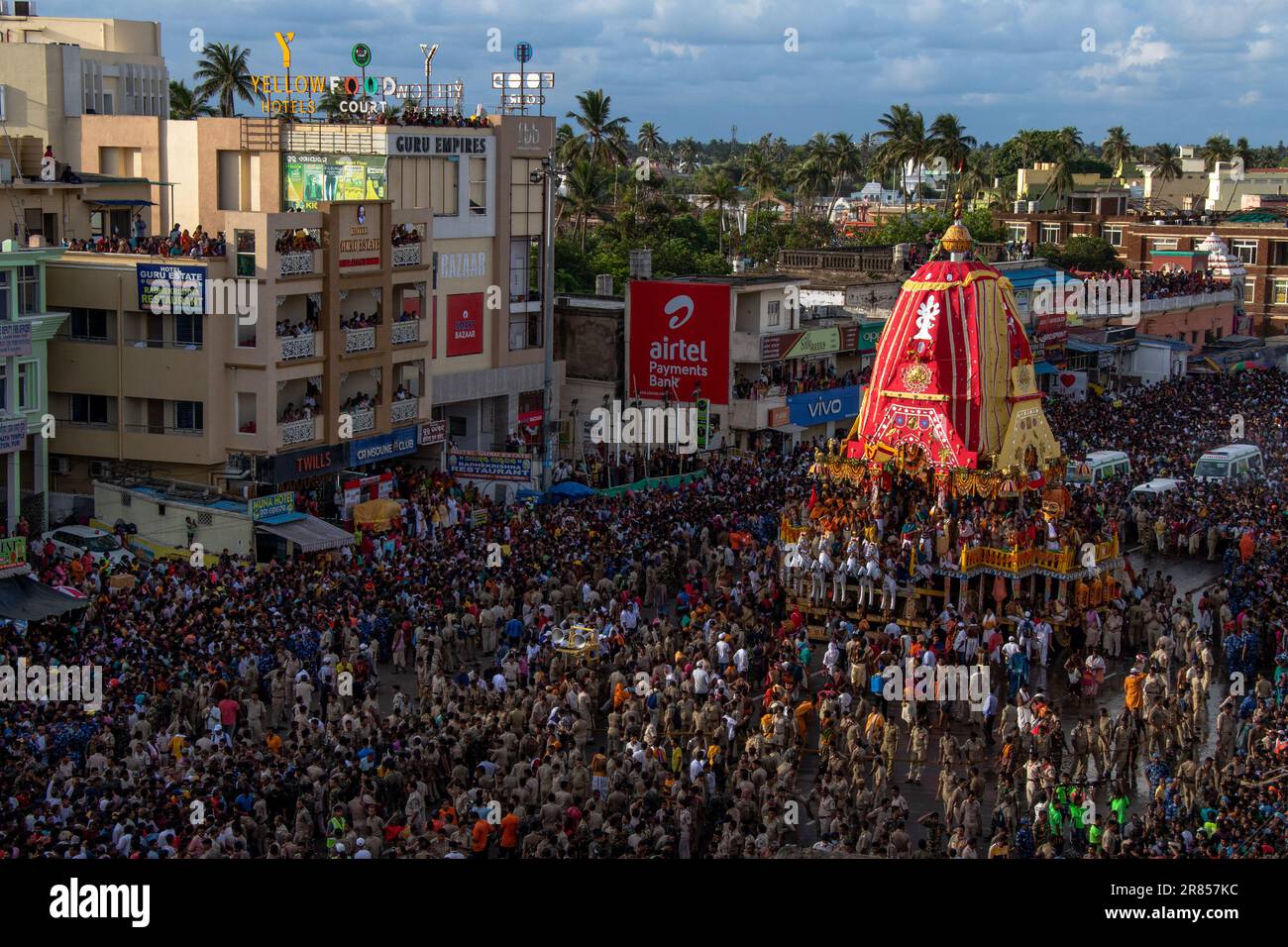 Famous ratha yatra festival of puri odisha india Stock Photo