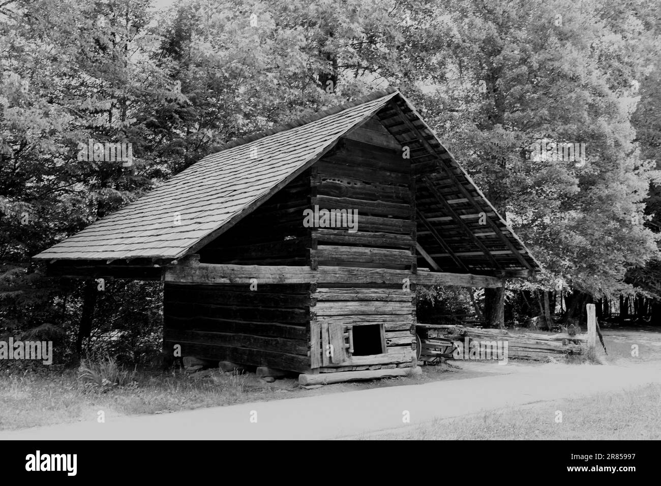 Farmstead in Cades Cove Stock Photo Alamy