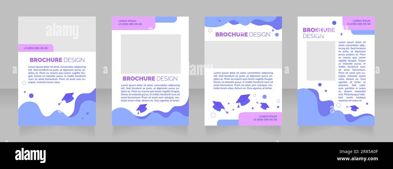 university-endowments-blank-brochure-layout-design-stock-vector-image
