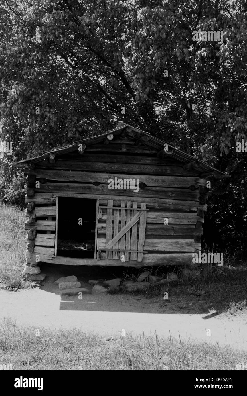 The Dan Lawson Farmstead, Cades Cove Stock Photo Alamy