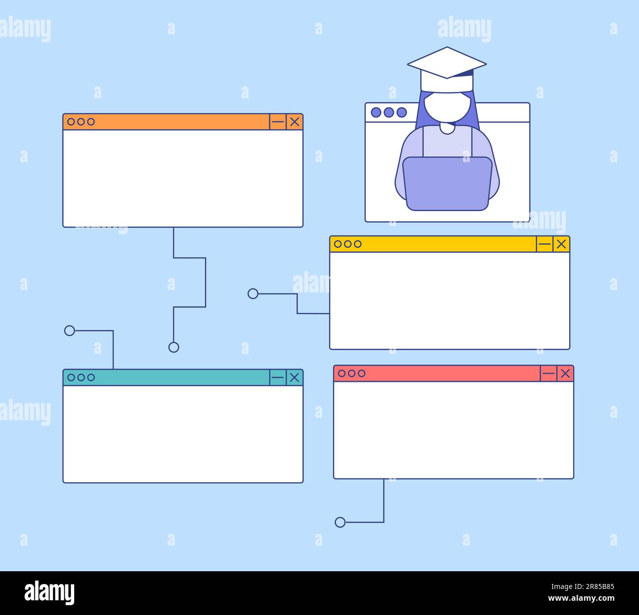 Chart Design For Elearning Course Electronic learning infographic chart design element set Stock Vector ...