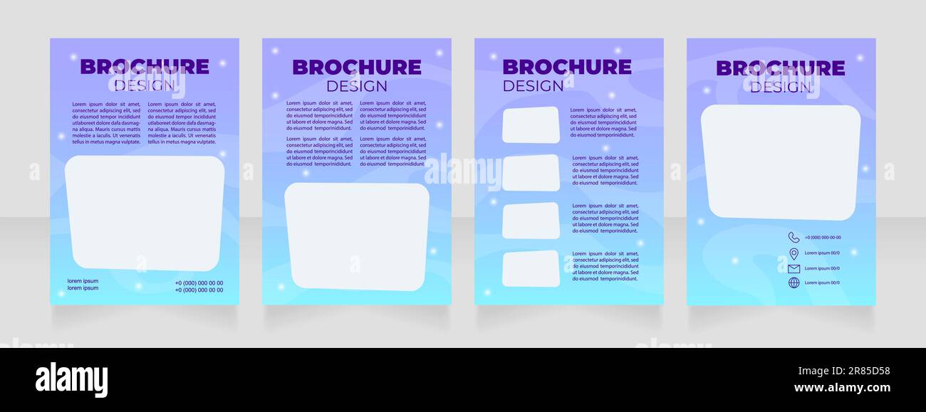 Upcoming space museum events blank brochure design Stock Vector Image ...