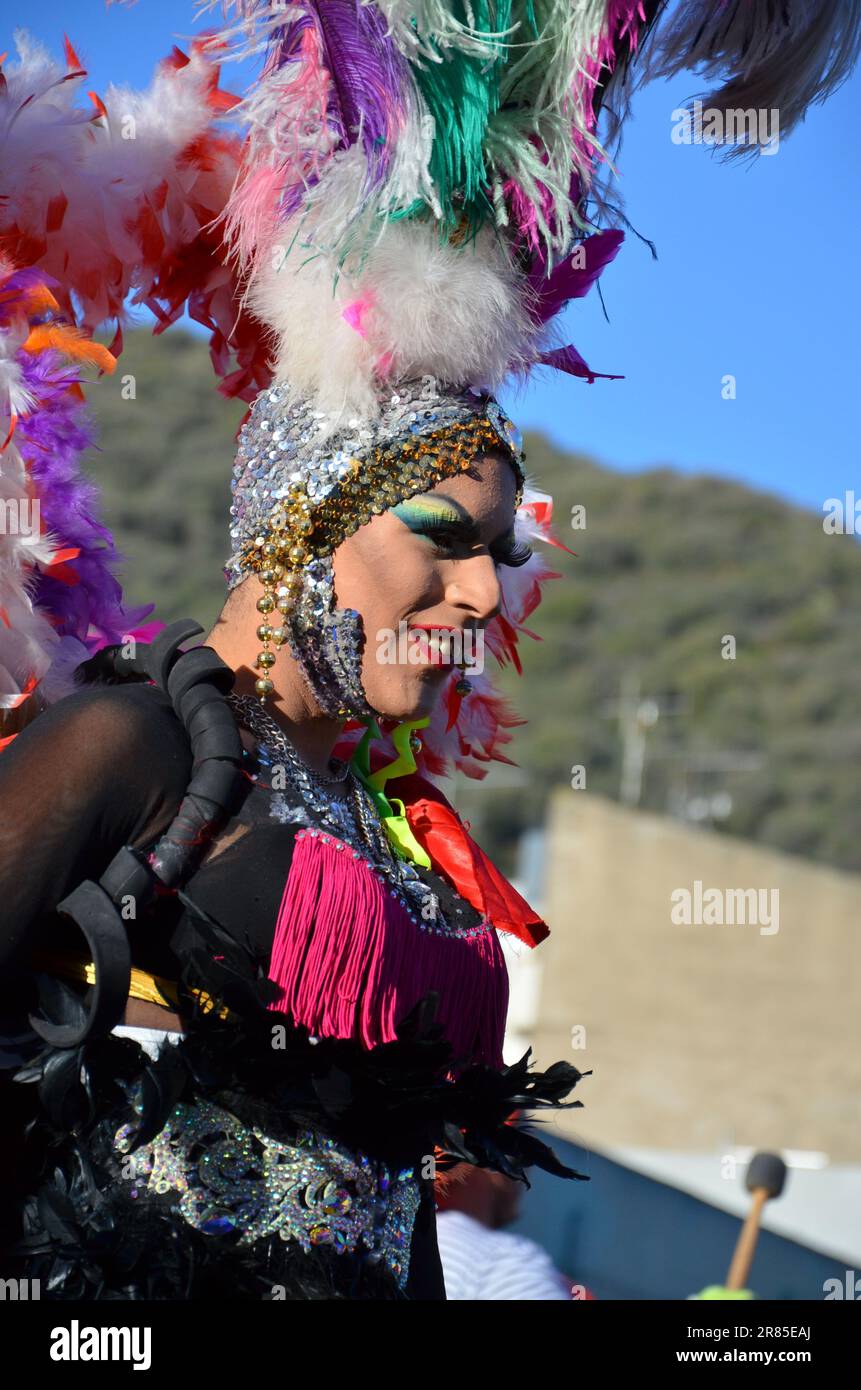 Teulada, Sardinia - 02.18.2018: Traditional masks of Sardinia Stock Photo