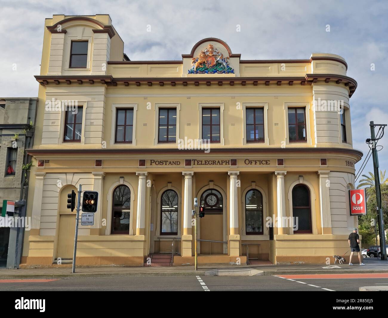 707 South-facing facade of the Paddington Post office at 246 Oxford Street, Paddington. Sydney-Australia. Stock Photo