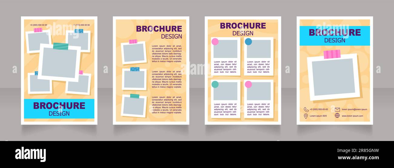 Summer camp program blank brochure design Stock Vector Image & Art - Alamy
