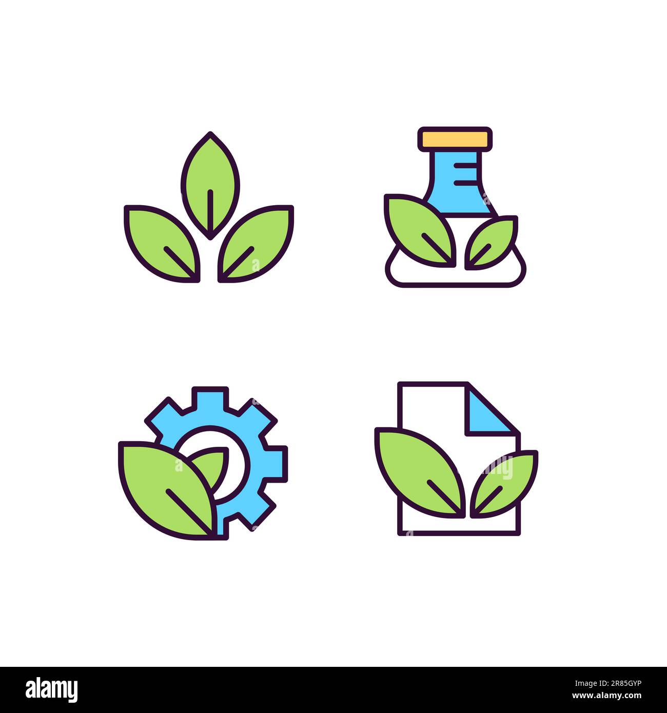 Environmental clipart pack hi-res stock photography and images - Alamy
