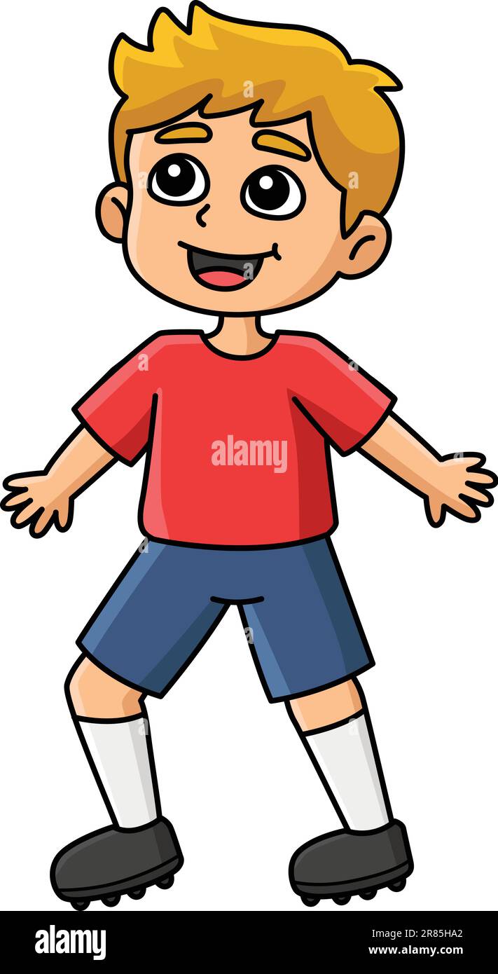 Happy Boy Cartoon Colored Clipart Illustration Stock Vector Image & Art ...