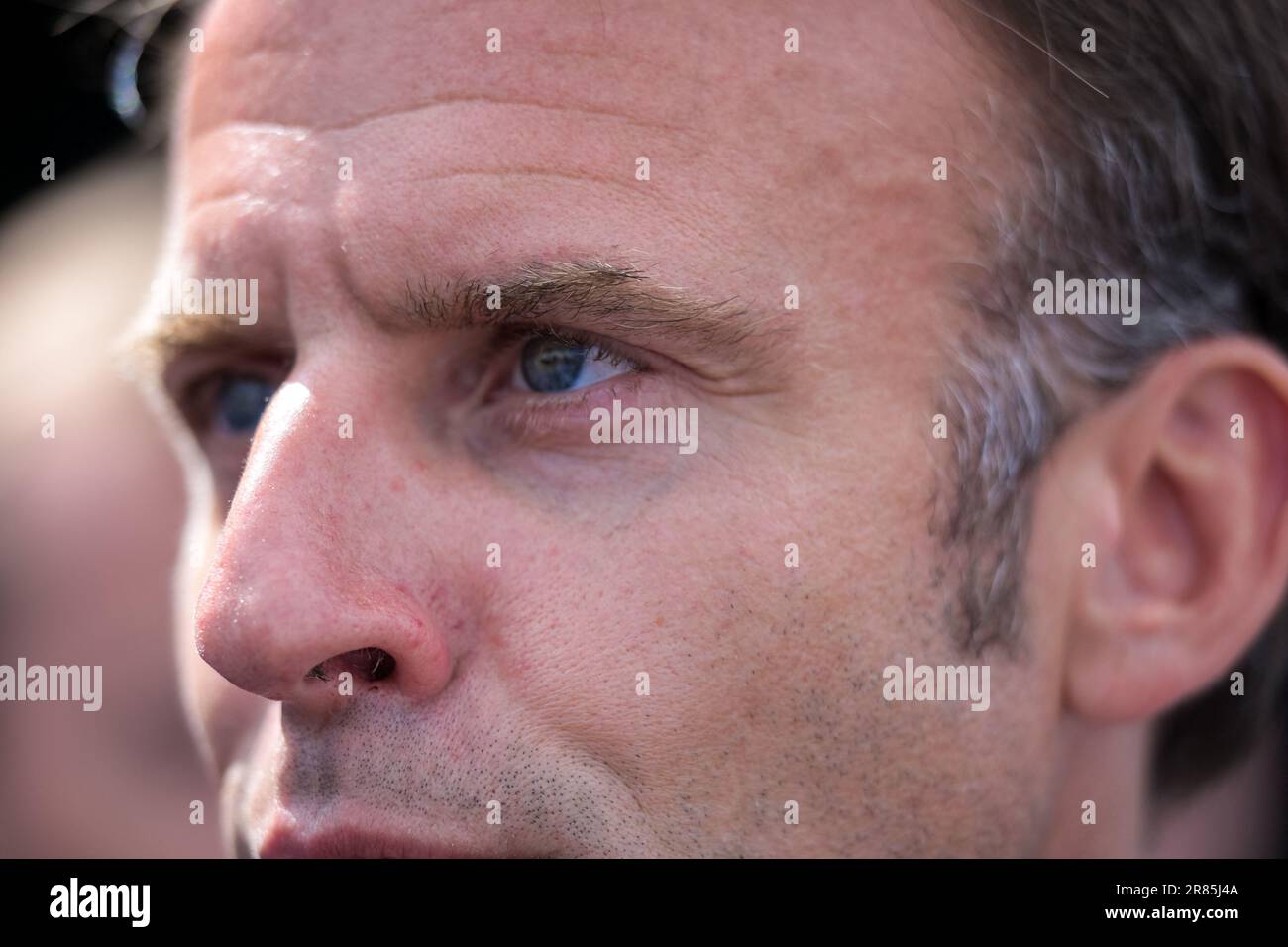 le-bourget-france-19th-june-2023-french-president-emmanuel-macron