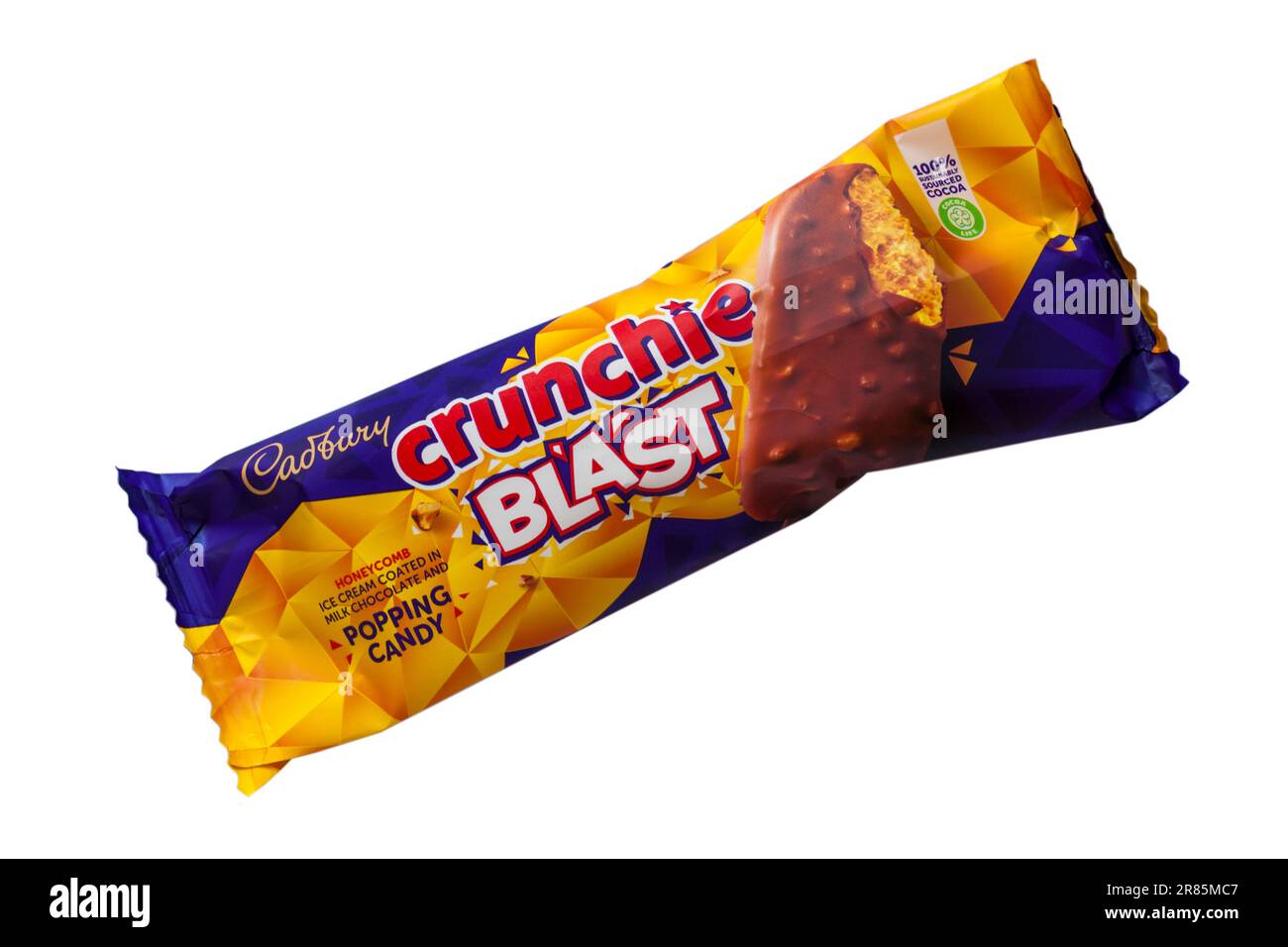 Cadbury Crunchie Blast ice cream icecream isolated on white background ice cream