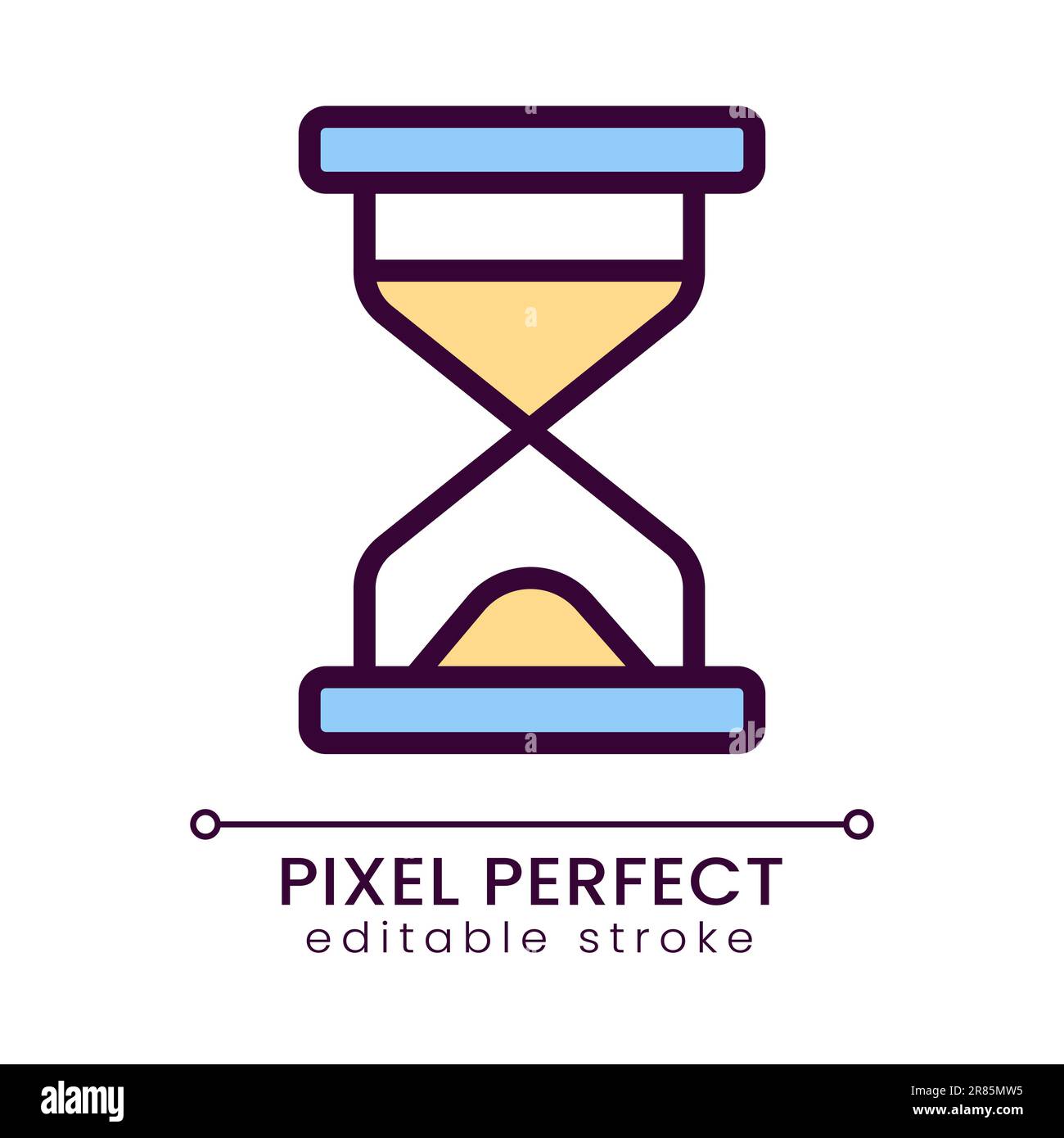 Hourglass pixel perfect RGB color icon Stock Vector Image & Art - Alamy