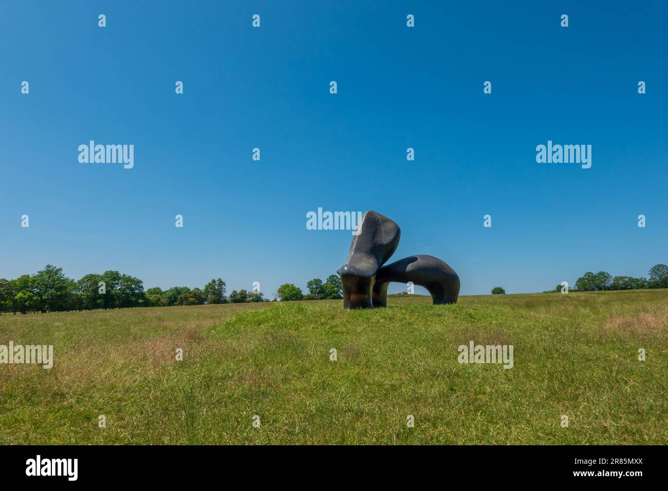 Sheep Piece, Henry Moore, Perry Green Stock Photo