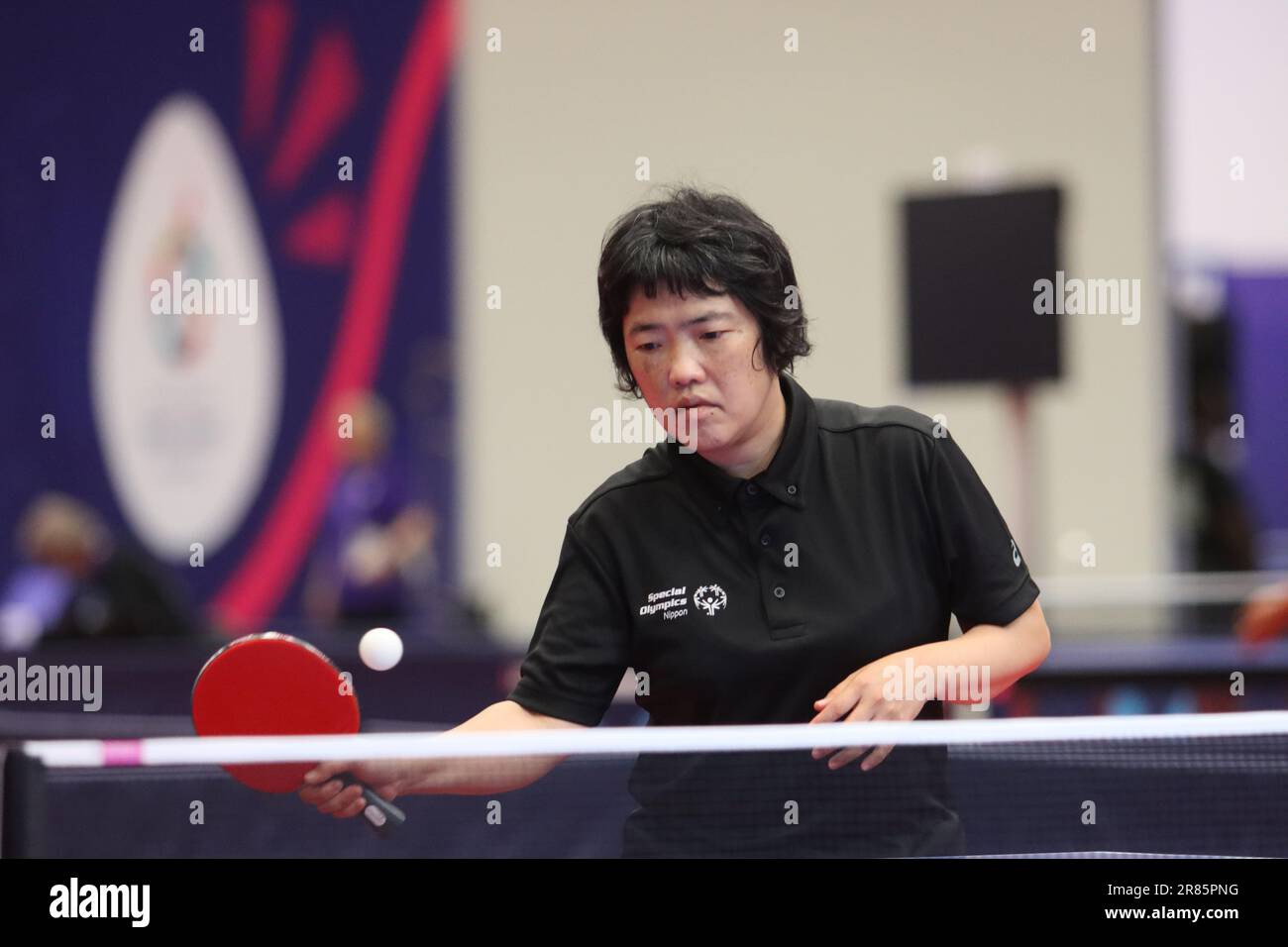 Berlin, Deutschland, 19, June, 2023. Kyoko Ebisawa from Nippon during Table Tennis in the Special Olympics World Games Berlin 2023.. Credit: Fabideciria. Credit: Fabideciria/Alamy Live News Credit: Fabideciria/Alamy Live News Stock Photo