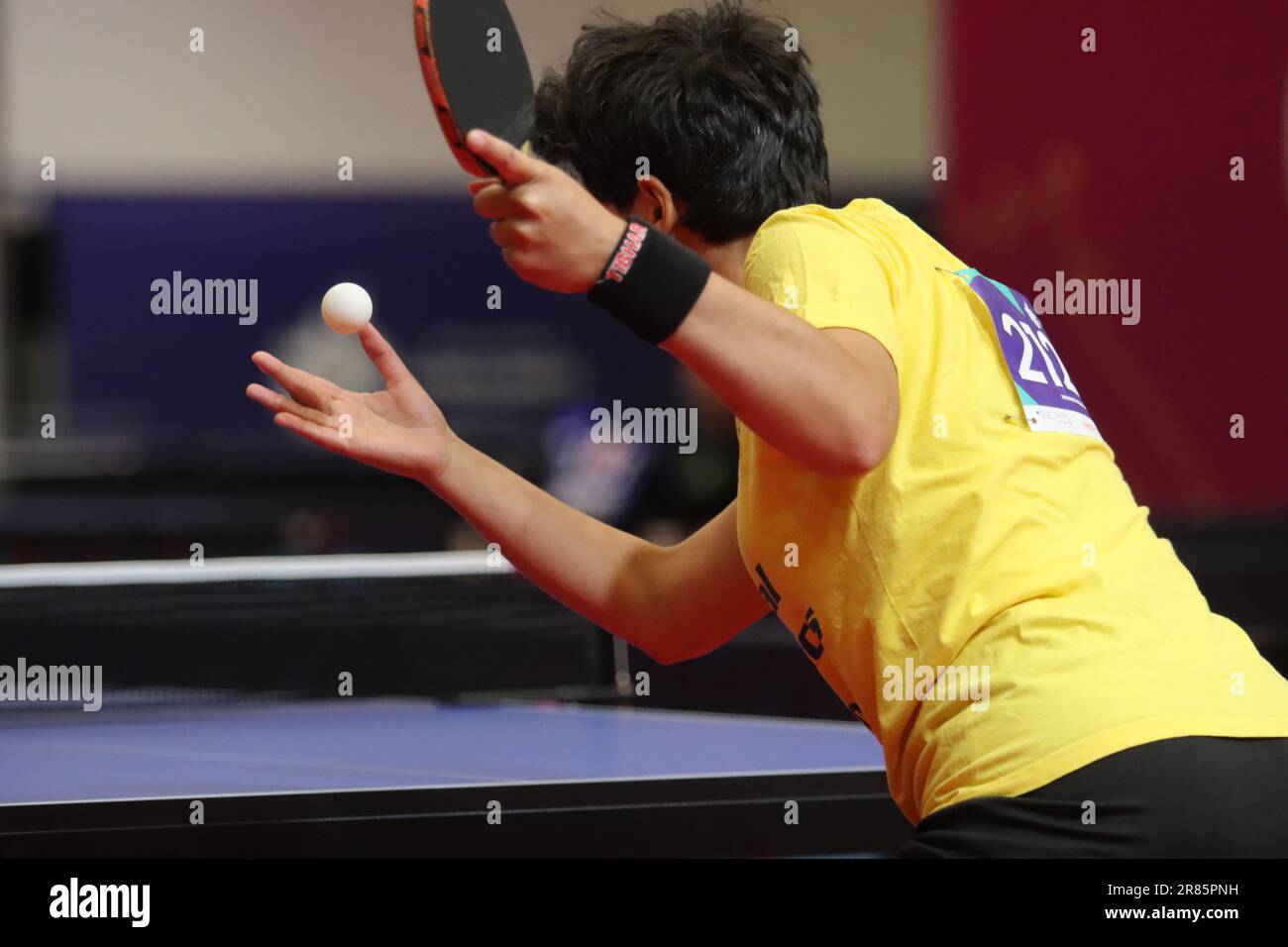 Berlin, Deutschland, 19, June, 2023. Kateryna Hryshchenko from Ukraine during Table Tennis in the Special Olympics World Games Berlin 2023.. Credit: Fabideciria. Credit: Fabideciria/Alamy Live News Credit: Fabideciria/Alamy Live News Stock Photo