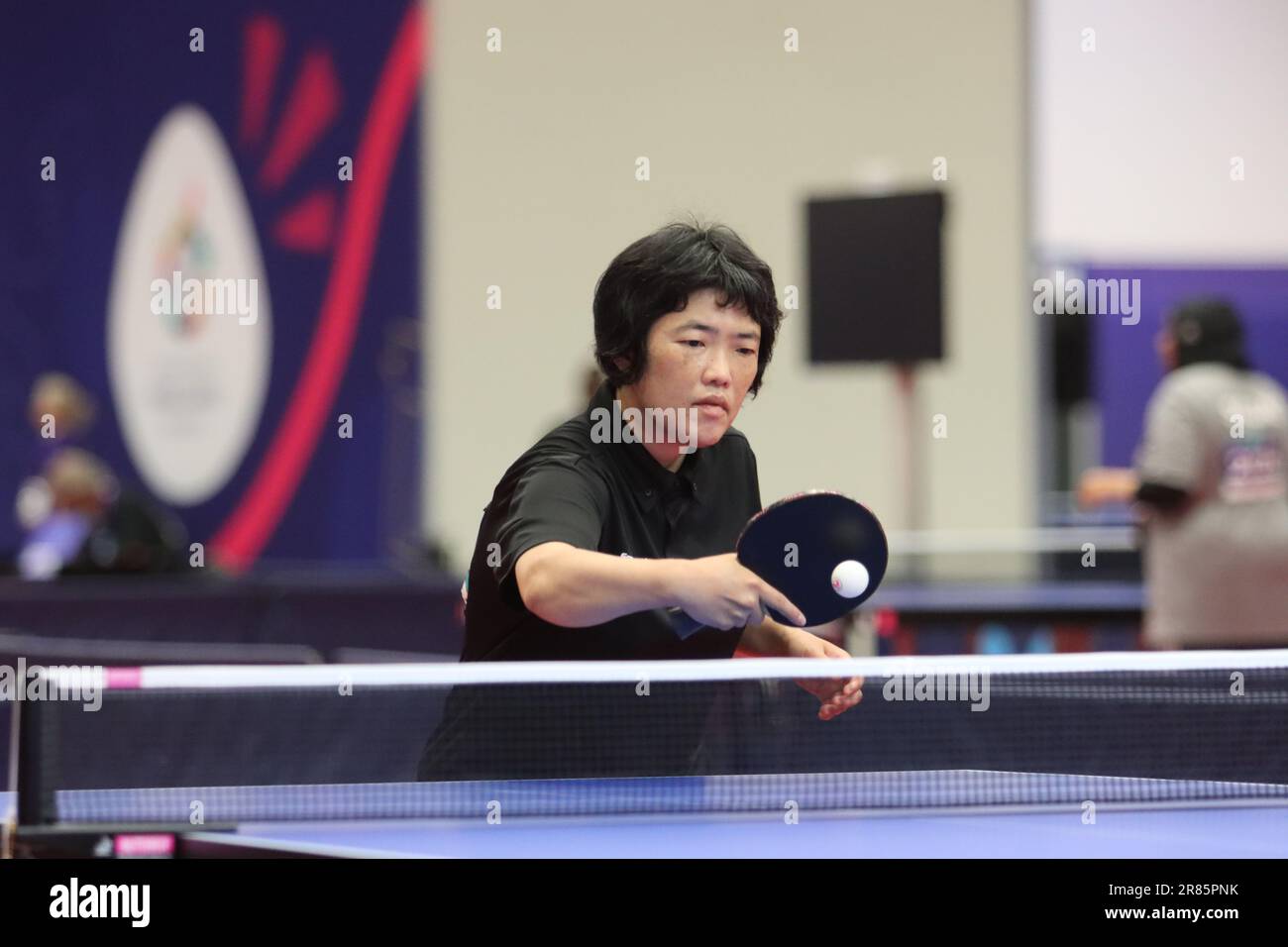 Berlin, Deutschland, 19, June, 2023. Kyoko Ebisawa from Nippon during Table Tennis in the Special Olympics World Games Berlin 2023.. Credit: Fabideciria. Credit: Fabideciria/Alamy Live News Credit: Fabideciria/Alamy Live News Stock Photo