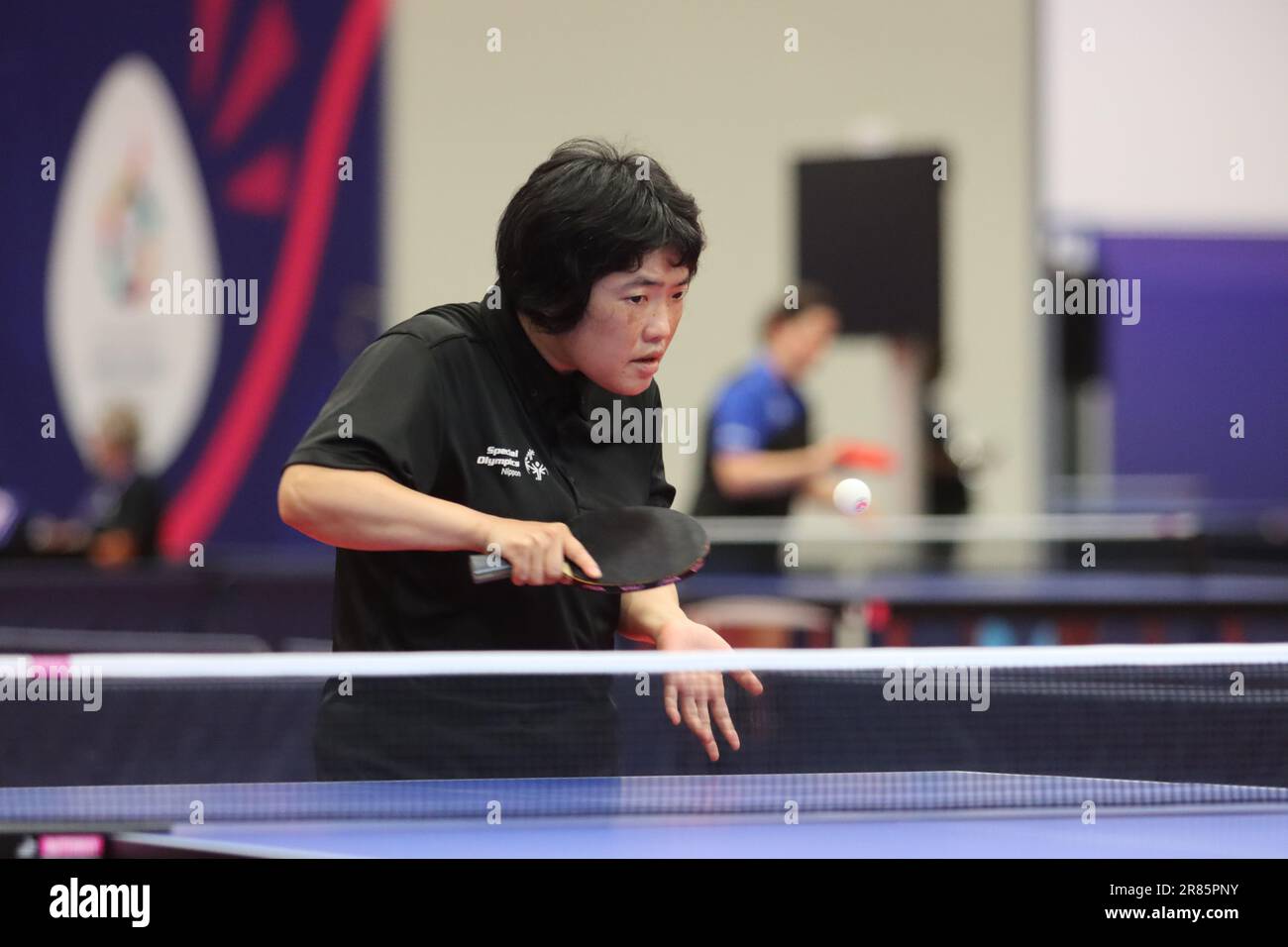 Berlin, Deutschland, 19, June, 2023. Kyoko Ebisawa from Nippon during Table Tennis in the Special Olympics World Games Berlin 2023.. Credit: Fabideciria. Credit: Fabideciria/Alamy Live News Credit: Fabideciria/Alamy Live News Stock Photo